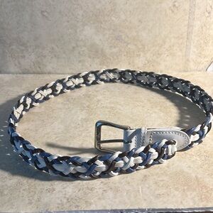 Talbots Genuine Leather Braided Belt size Small